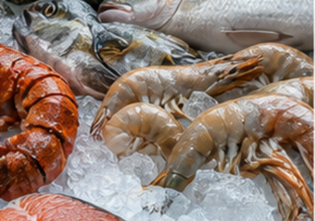 Peixaria e açougue